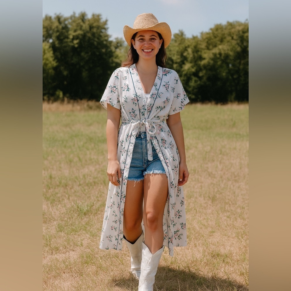 Moon River Floral Kimono Cardigan